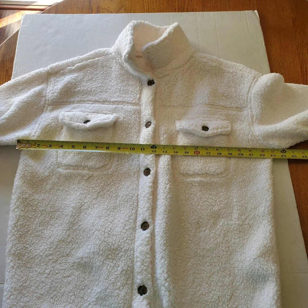 32 Degrees Heat Women's Sherpa Teddy Shirt Jacket S/L